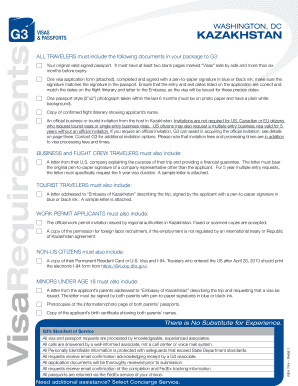 Kazakhstan Visa Application Form