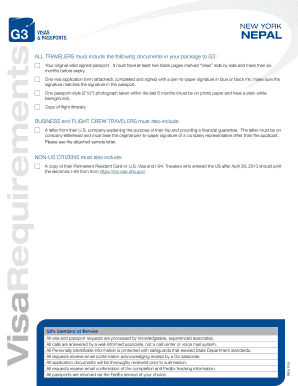 Nepal Visa Application Form