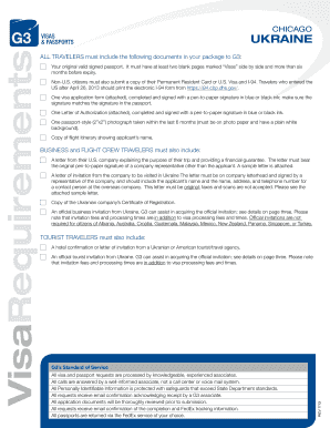 Ukraine Visa Application Form