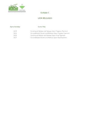 California Lien Release Forms