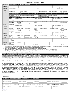 SISC III Enrollment Form