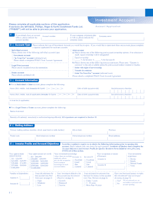Investment Account Application