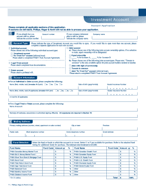 Investment Account Application