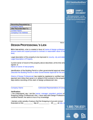 AC04 Design Professionals Lien.rtf. index-ready This memo provides a Consumer Motor Vehicle Recovery Corporation consumer notice and claim form to inform consumers who have suffered a qualifying monetary loss as a result of