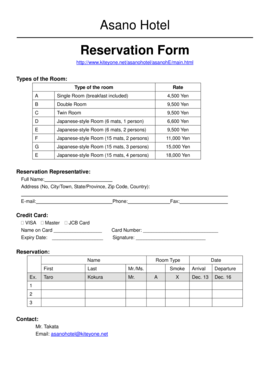 Reservation Form - APIEMS