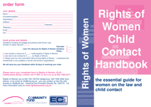 Rights of Women Child Contact Handbook Order Form