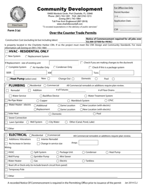Florida Construction Permit Application