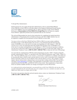 Form 5500-EZ Instructions for Keogh Plans