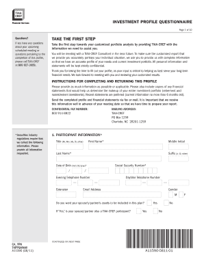 Investment Profile Questionnaire