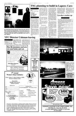 TSG planning to build in Lapeer, Car0 - newspapers rawson lib mi