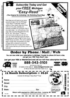 Michigan Easy-Read Road Map