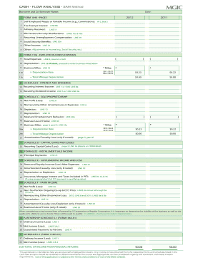 MGIC Cash Flow Analysis - Sam Method 2012-2023 - Fill and Sign Printable  Template Online