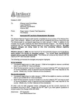 Alliance Pre-Paid Tuition Application