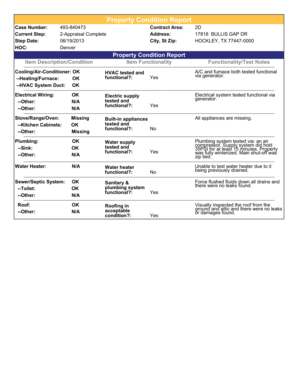 Property Condition Report