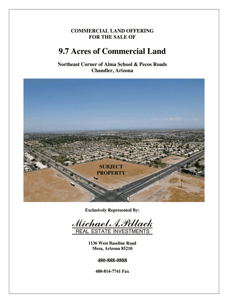 Fillable Online transwestern 9.7 Acres of Commercial Land