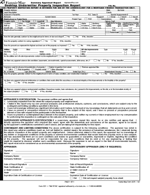 Fannie Mae Property Inspection Report