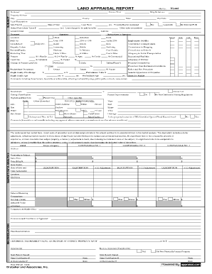 Land Appraisal Report