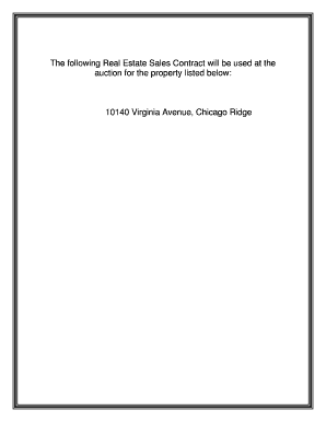 Real Estate Sales Contract