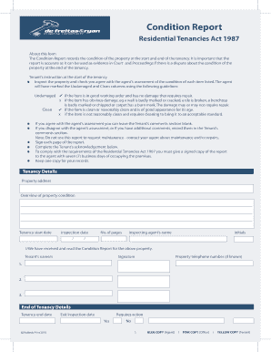 Residential Tenancy Condition Report