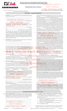 Residential Lease Contract