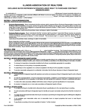 Illinois Exclusive Buyer Representation Contract