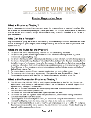 Proctor Registration Form