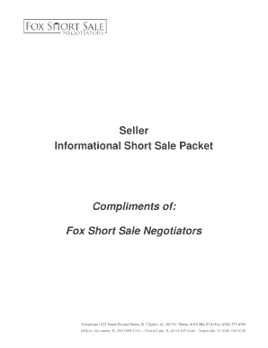 Seller Short Sale Checklist
