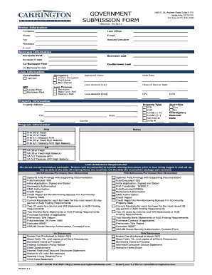 Carrington Mortgage Loan Submission Form