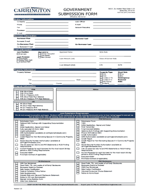 Carrington Mortgage Loan Submission Form