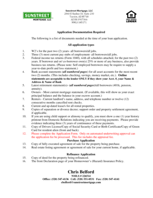 Uniform Residential Loan Application