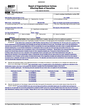 IRS Form 8937 Report