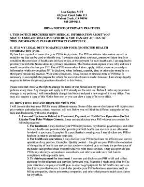 HIPAA Notice of Privacy Practices