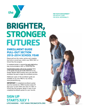 YMCA SACC Enrollment Form