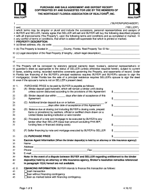 Florida Purchase and Sale Agreement