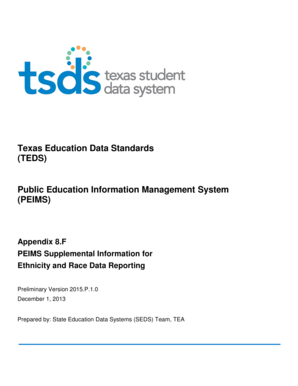 Texas Education Data Standards