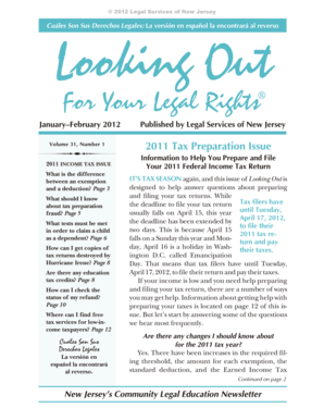 2011 US Federal Income Tax Return Guide