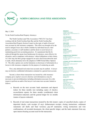 North Carolina Consent to Audit Form