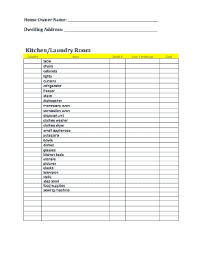 Moving inventory template - Home Inventory Checklist - Hatfield Insurance bAgencyb