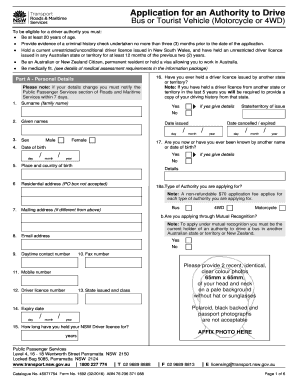 Hold a current unrestricted/unconditional driver licence issued in