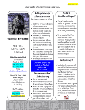 Estimate format for house construction - (Revised August 7, 2015) Please keep this SchoolParent Compact page at home - school fultonschools