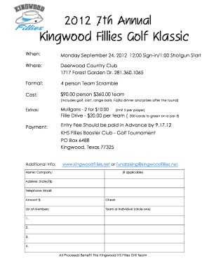 Kingwood Fillies Golf Klassic