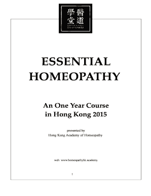 Police roster examples - Essential homeopathy - Hong Kong Academy of Homeopathy - homeopathyhk