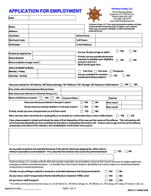 Printed Name: Signature: Date: PLEASE COMPLETE THE EMPLOYMENT APPLICATION INITIAL EACH PAGE, DATE, SIGN,
