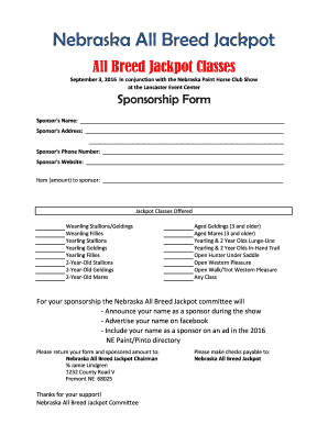 Use case specification document - Sponsor&amp - nebraskapainthorseclub