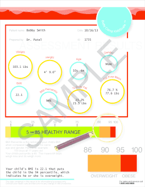 Weight for age chart - 5 85 HEALTHY RANGE - bbodycompscalebbcomb