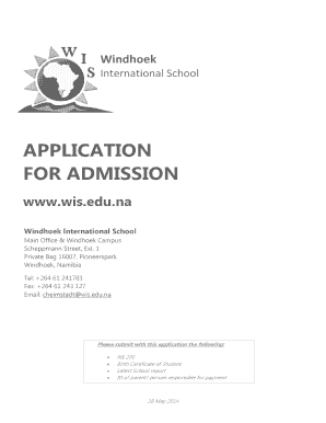 Death certificate nigeria - APPLICATION FOR ADMISSION - Windhoek International School - wis edu