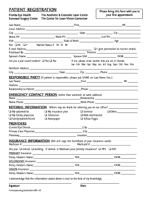 Patient registration form 2 - Frantz EyeCare - bettervision