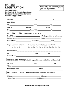 patient registration form 2. patient registration form 2 - bettervision