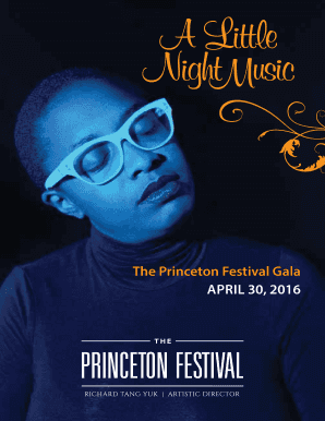 The Princeton Festival Gala APril 30 2016