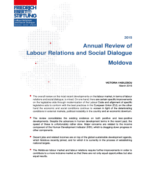 Annual Review of Labour Relations and Social Dialogue Moldova - fes-moldova